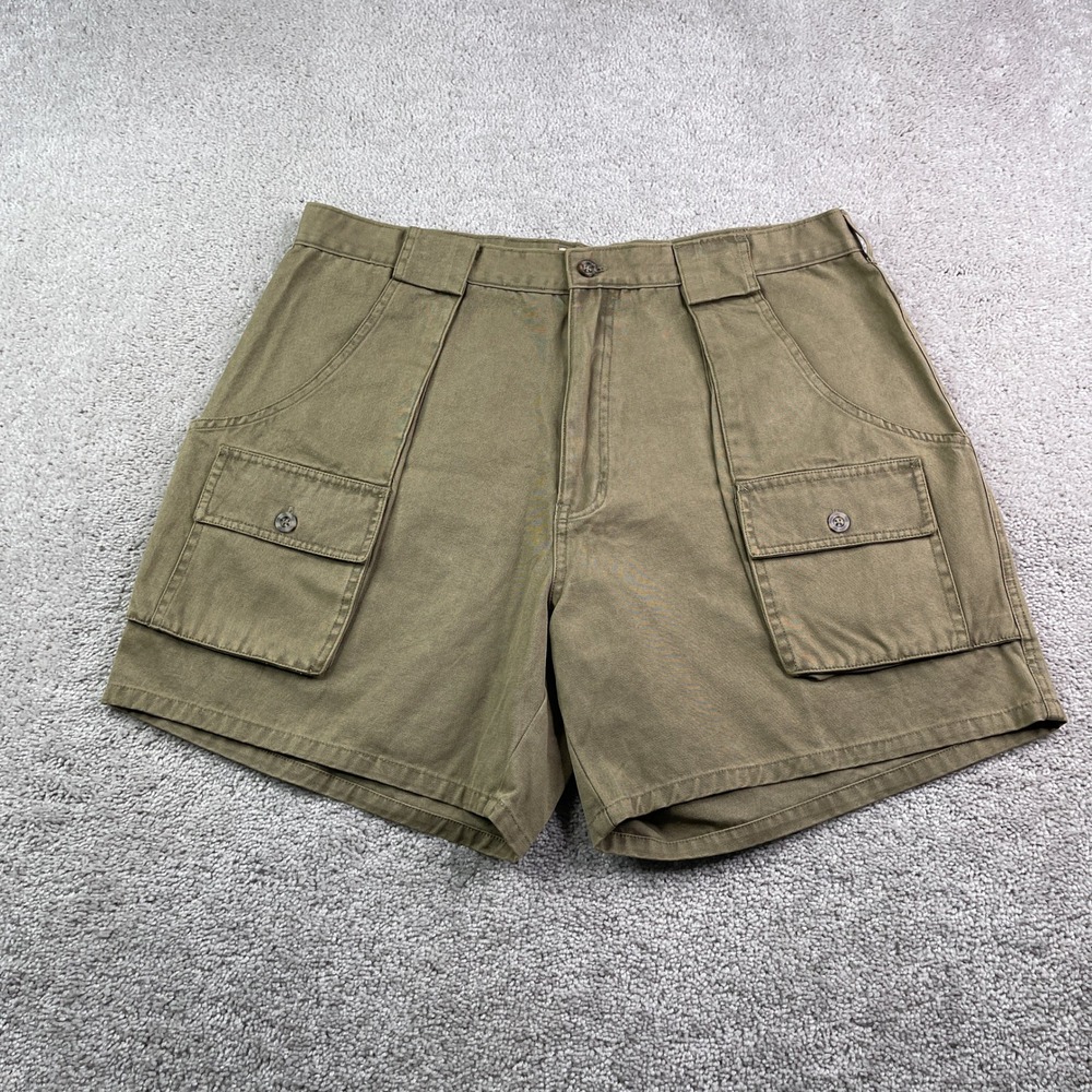 Vintage Fieldmaster Shorts Mens 36 Brown Canvas Cargo Safari Utility Gorpcore